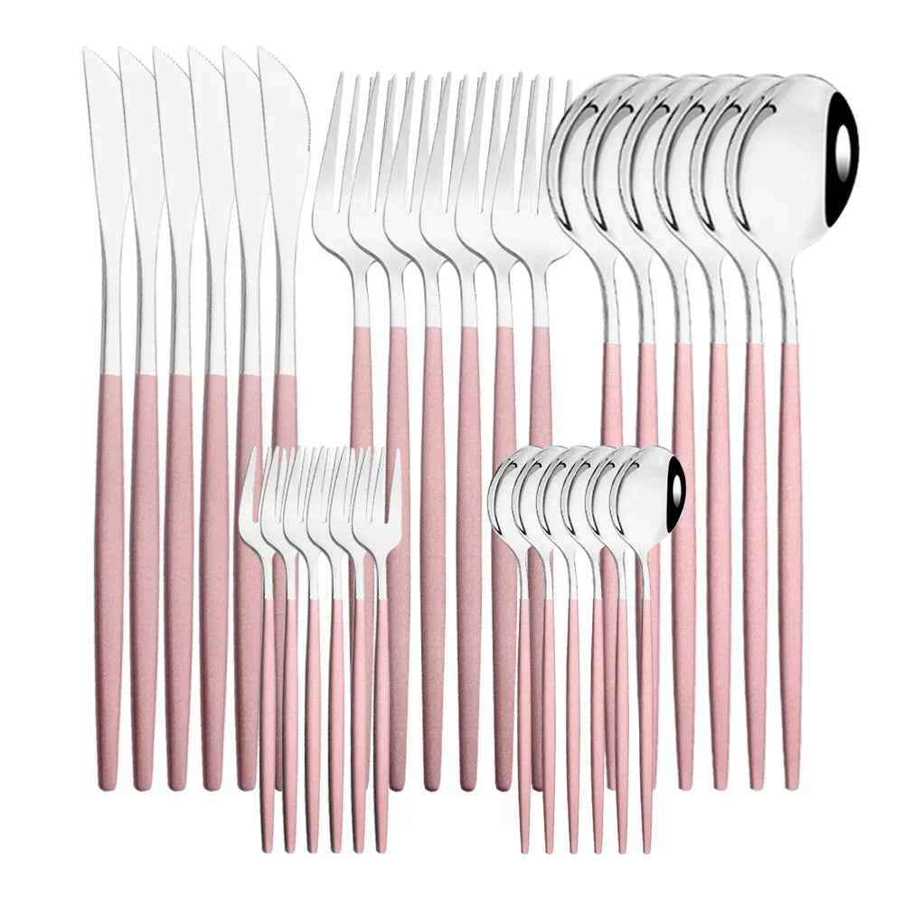 Metal Western Solid Set Pink