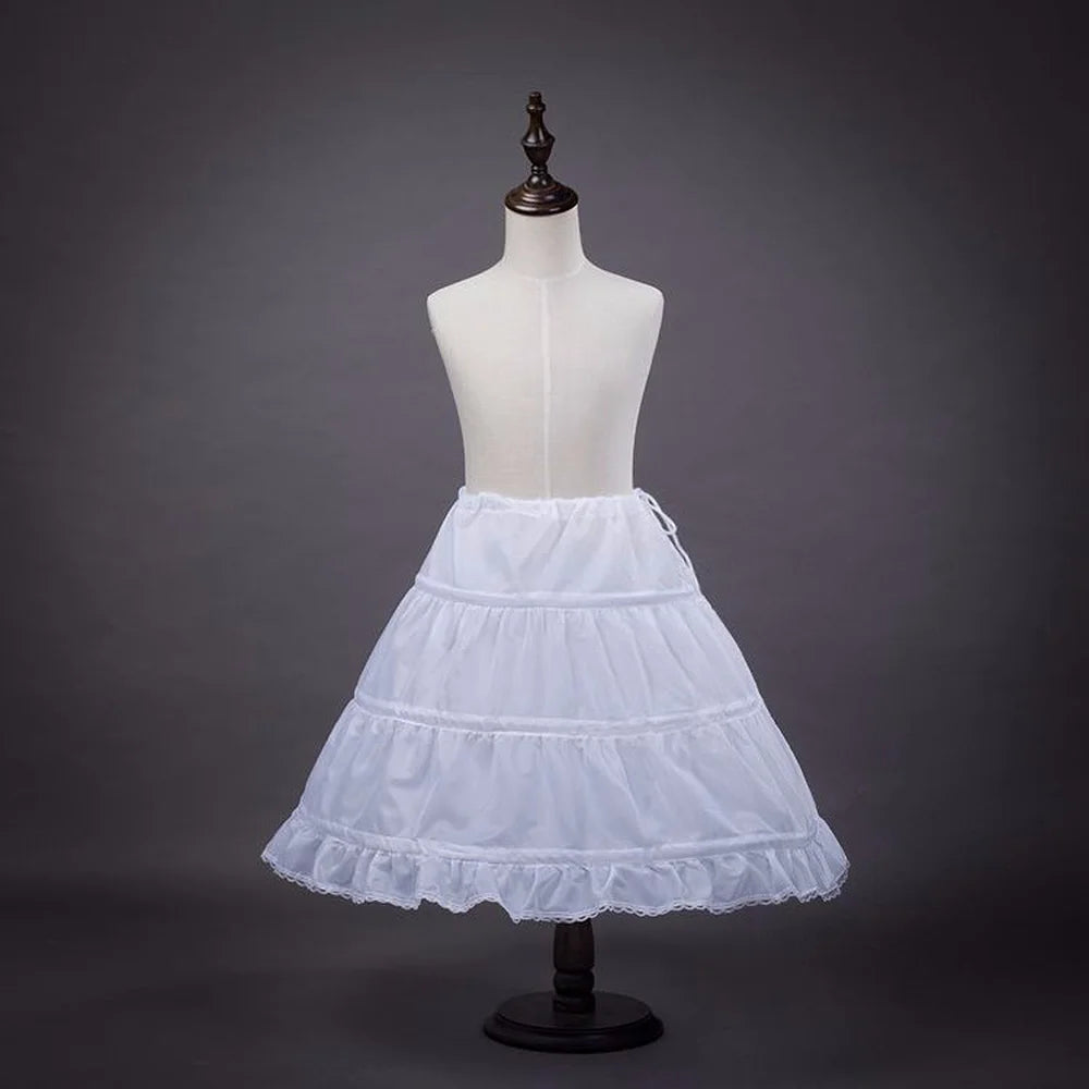Princess Floral Lace Flower Girl Dress