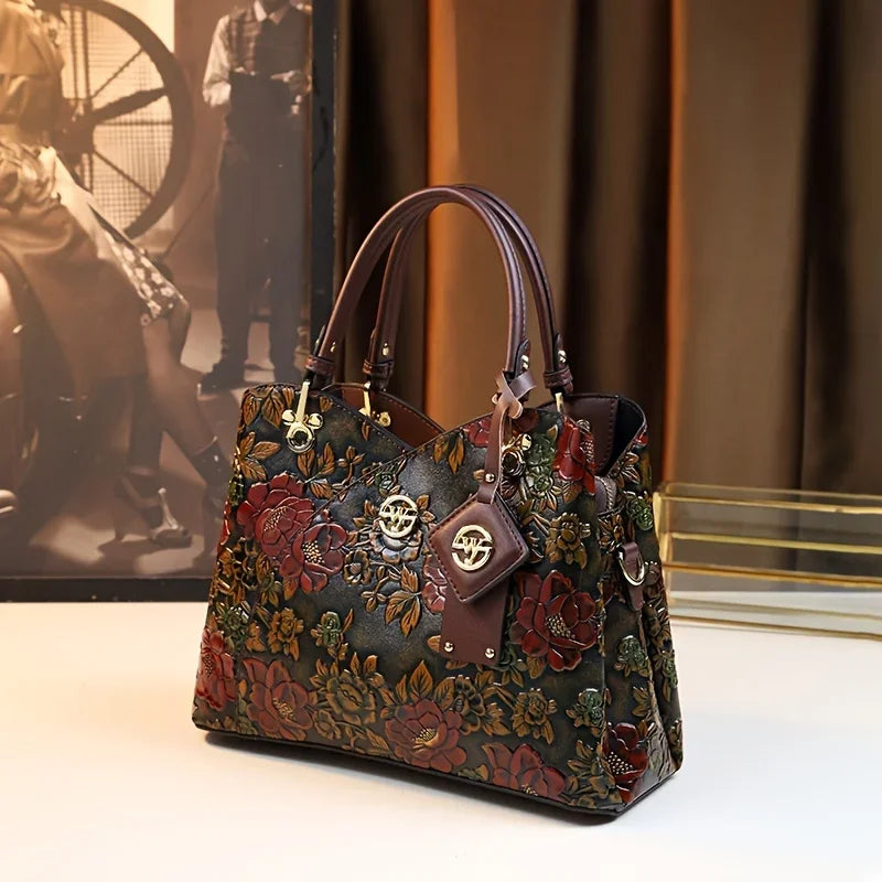 Elegant Floral Shoulder Bag