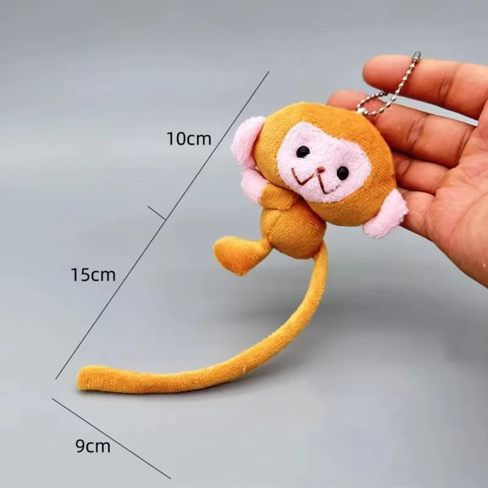 Long-tailed Monkey Key Chain Cartoon