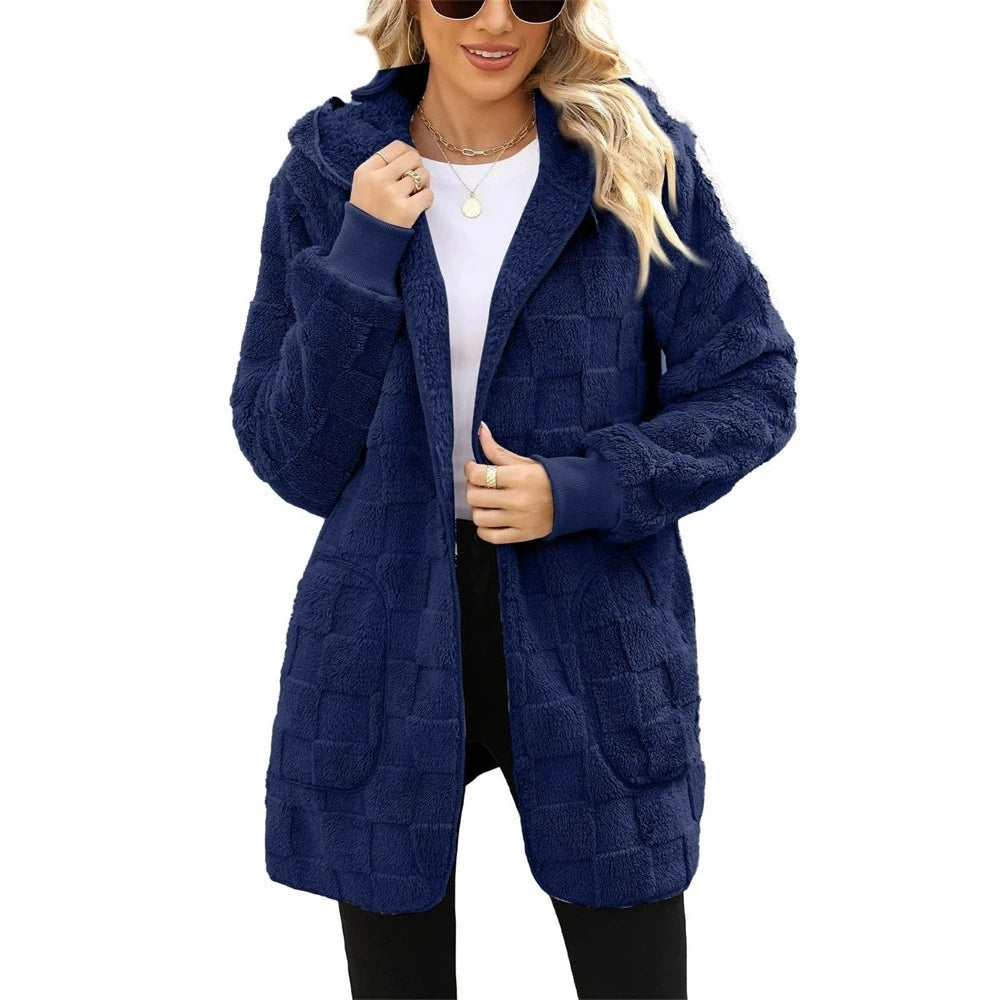Plush Velvet Cardigan Jacket