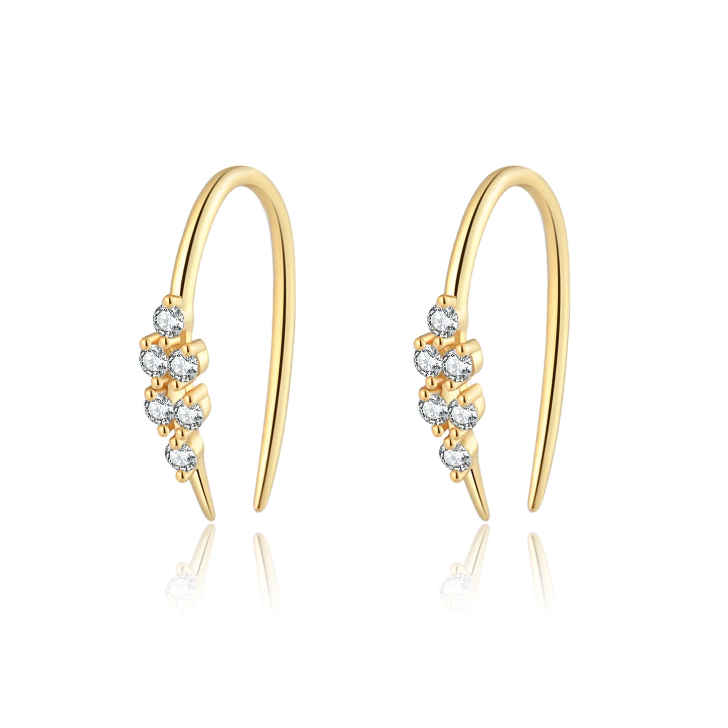 Sterling Silver Huggie Earrings