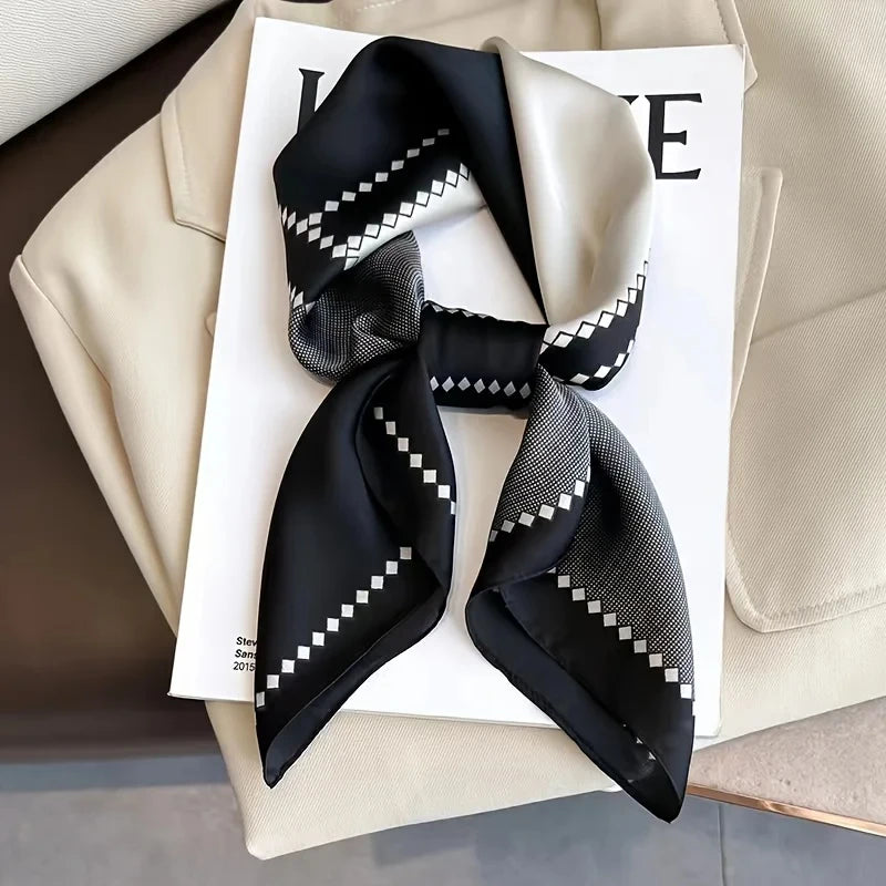 Luxury Silk Feel Square Scarf