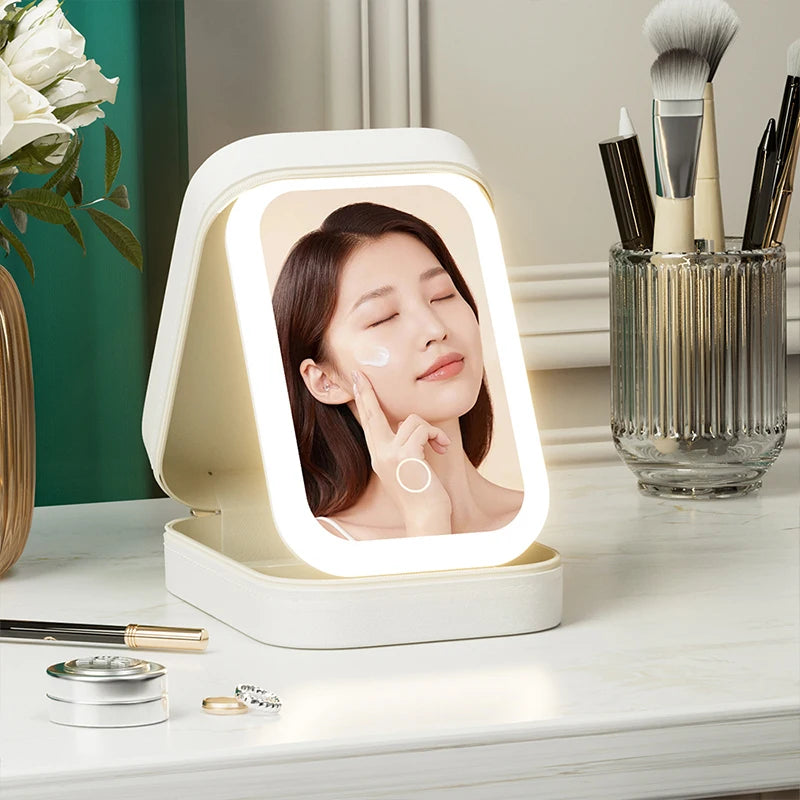 LED Three-Color Adjustable Makeup Mirror