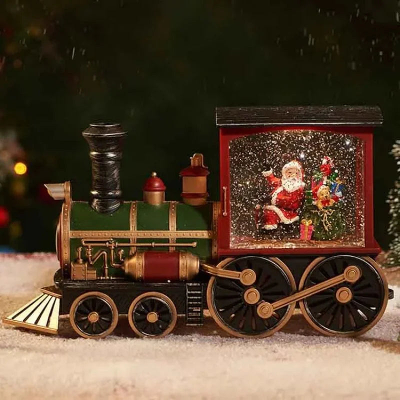 Holiday Train Crystal Ball Ornament
