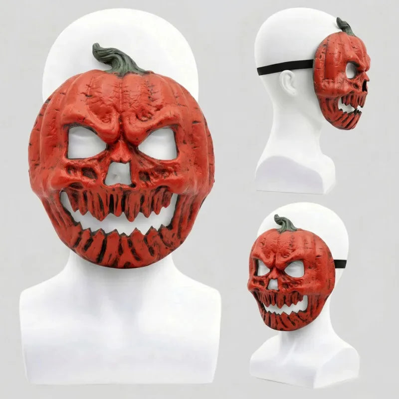 Orange Pumpkin Lantern Mask