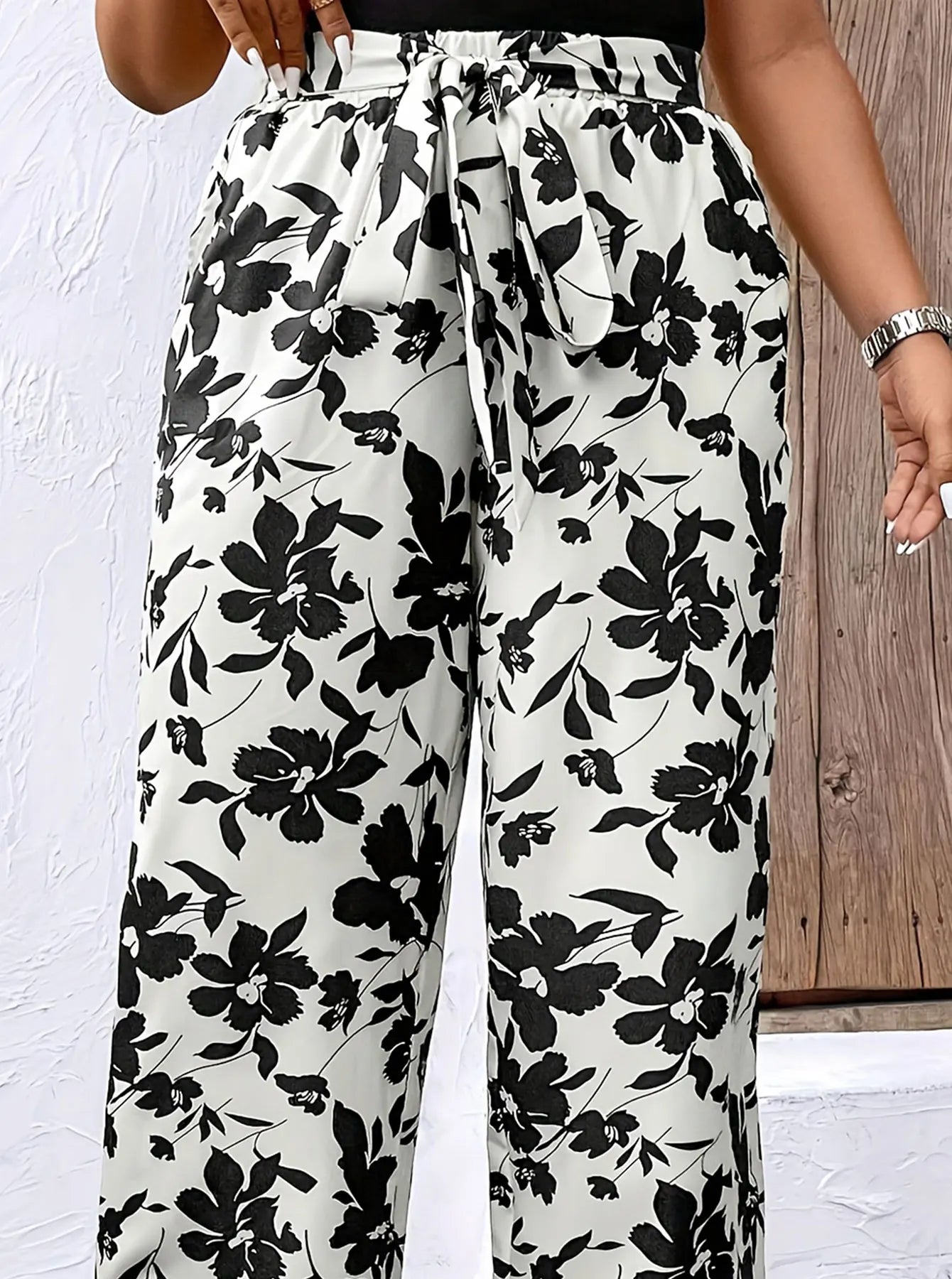 Oversized Woven Straight Pants