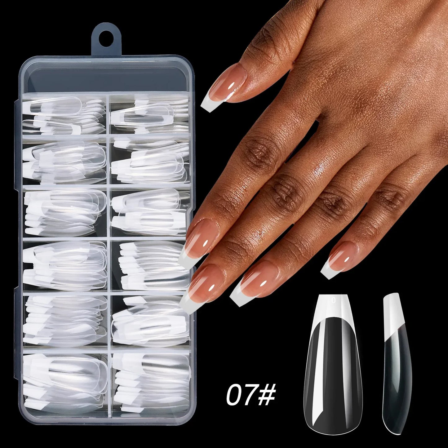 Multicolor Acrylic Nail Tips