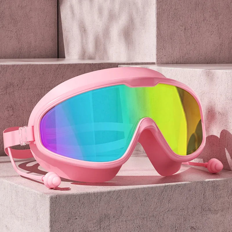 Adult Electroplated Large Frame Swimming Goggles