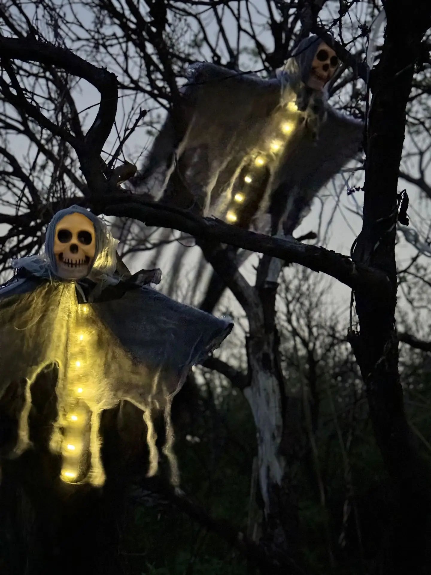 LED Glowing Hanging Skull