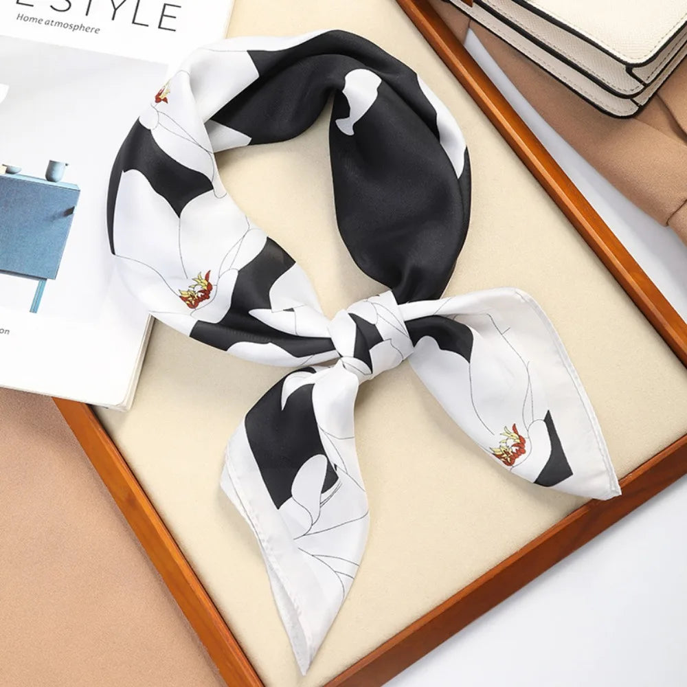 Elegant Square Silk Scarf