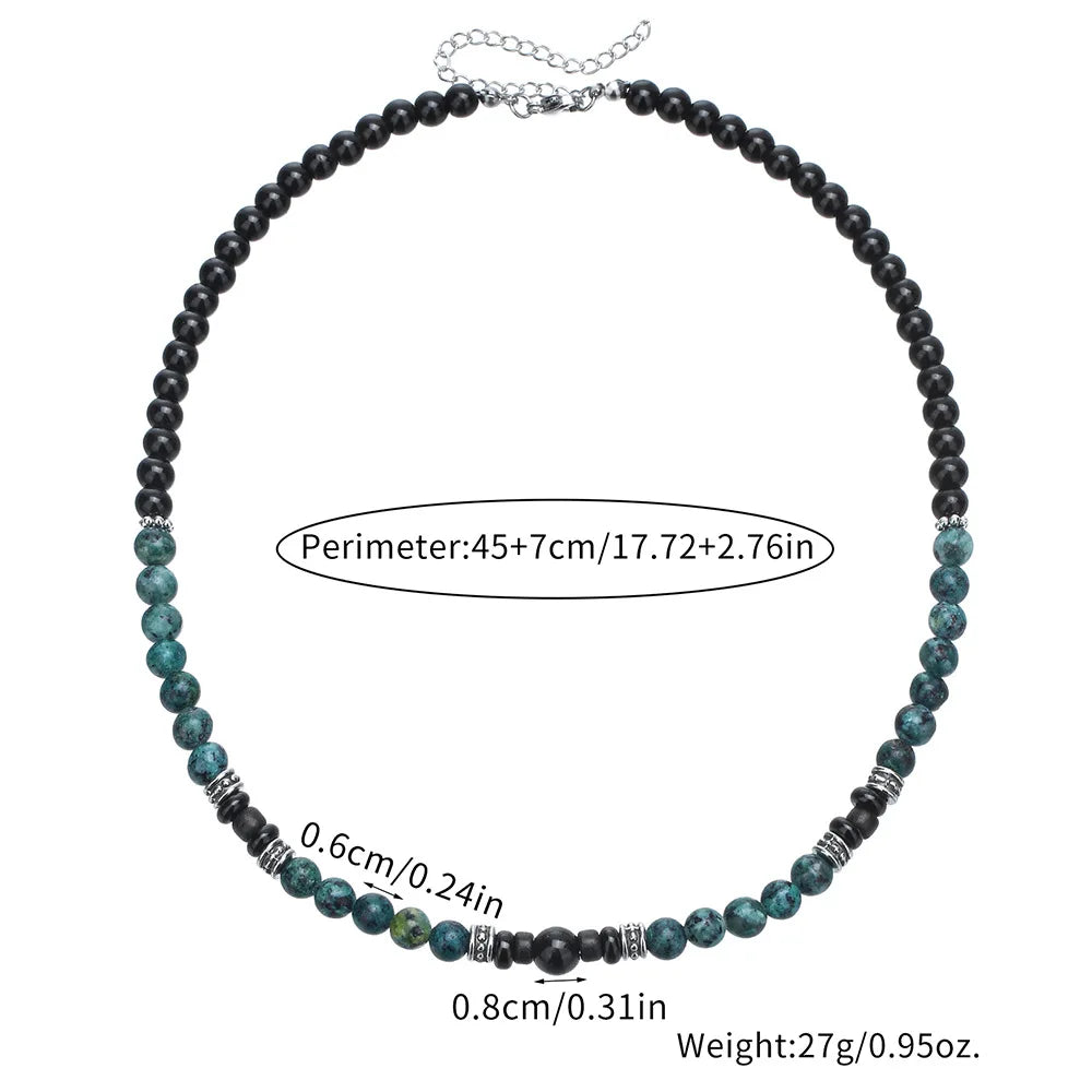 Stone Ethnic Geometric Necklace Party