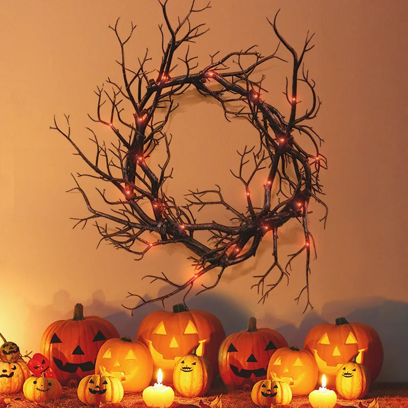 Halloween LED Glitter Branch