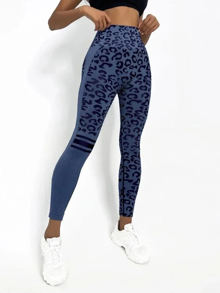Seamless Leopard Hip-Lift Leggings