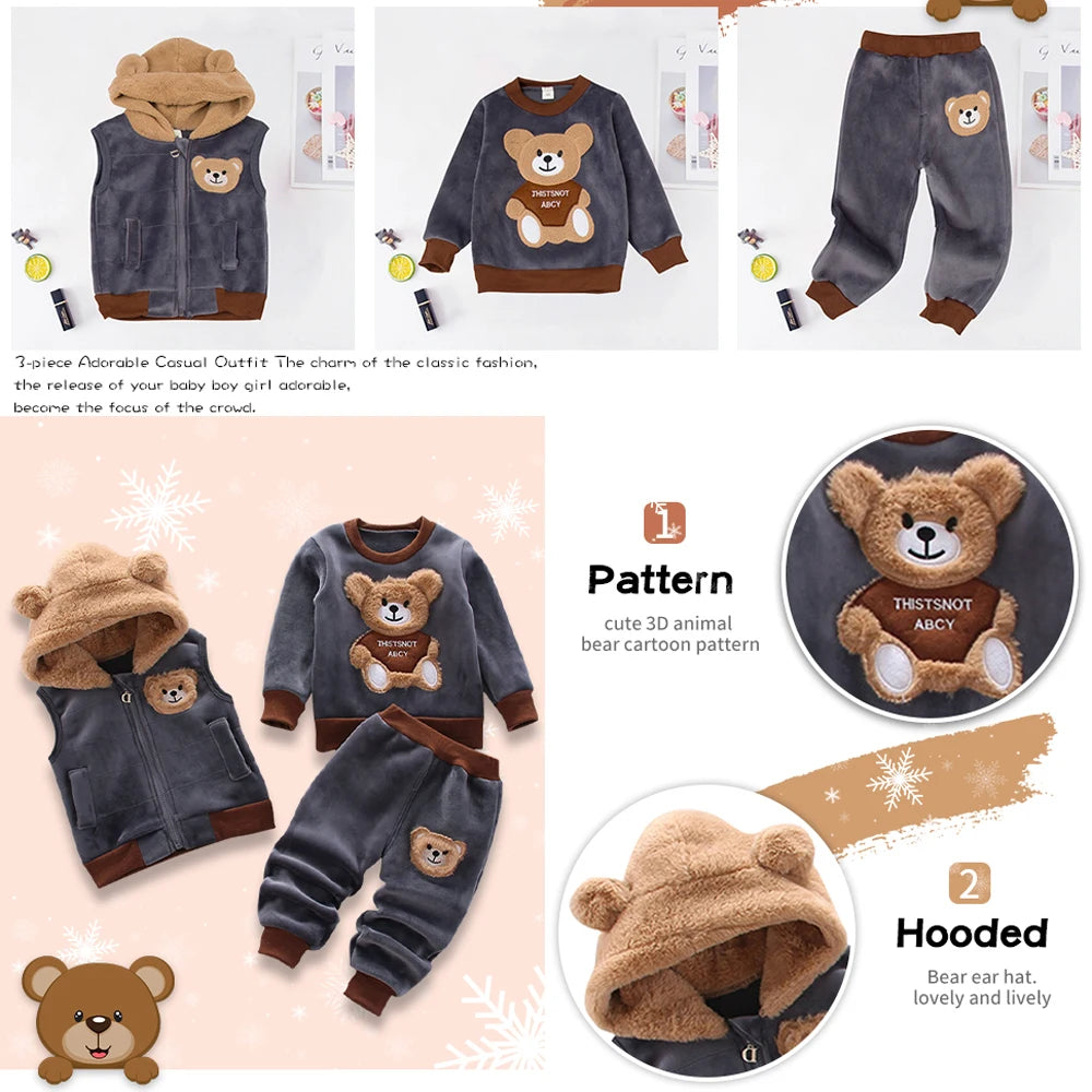 Baby Winter 3-Piece Outfit Set