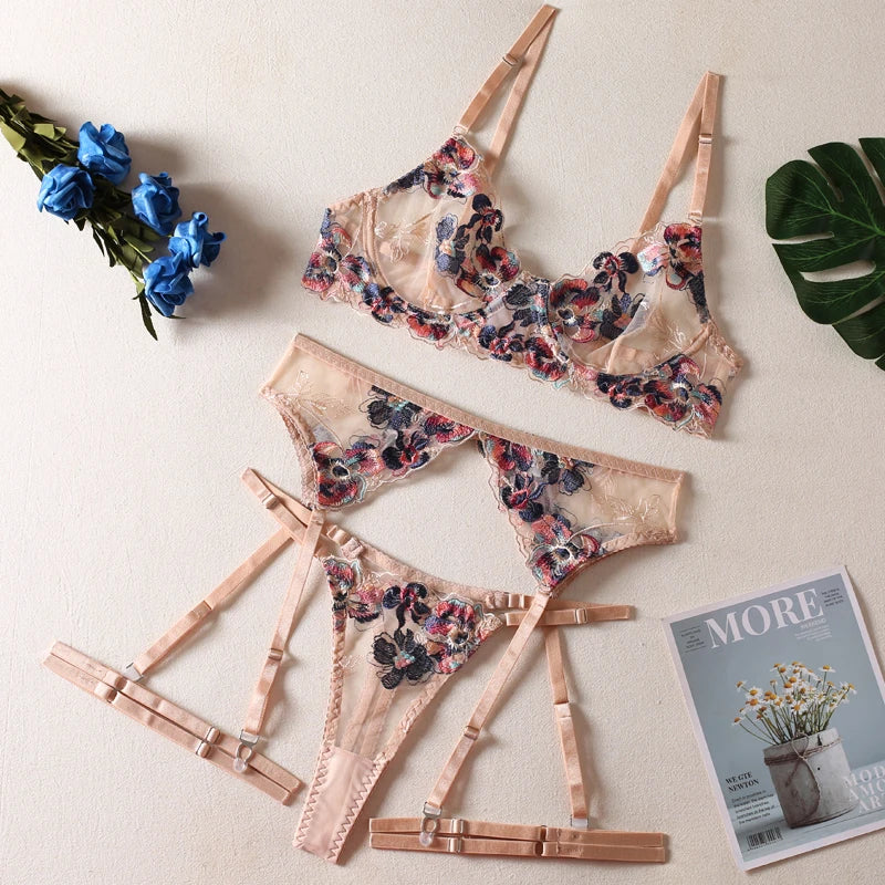 Floral Embroidery Set