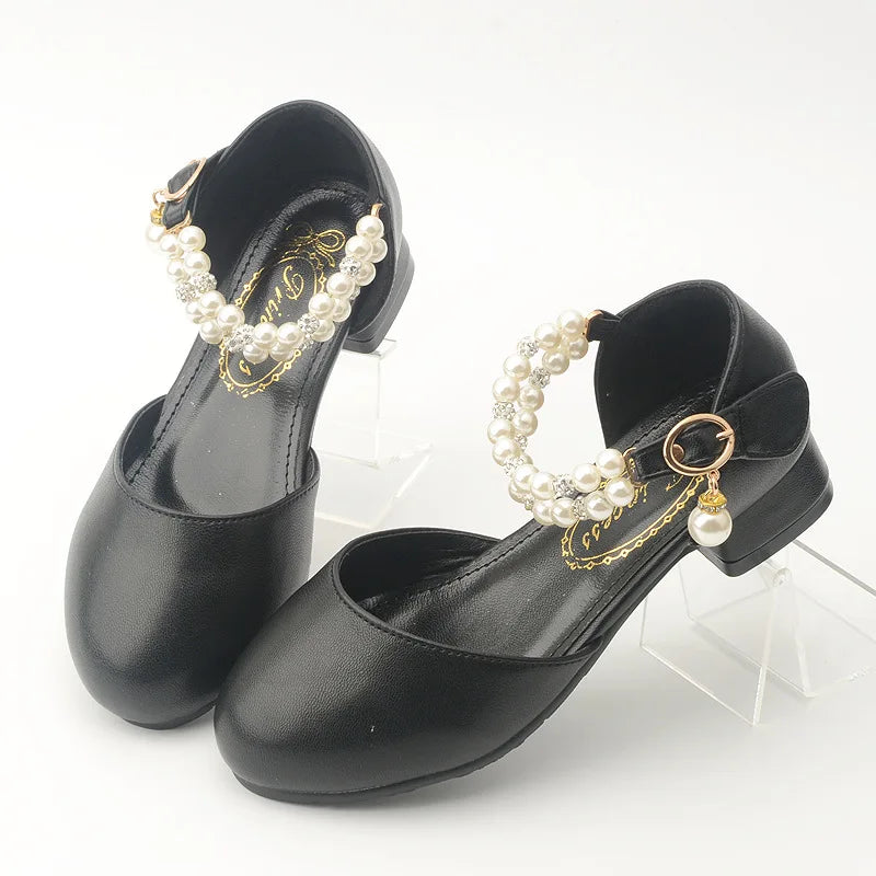 White Leather Mary Jane Shoes