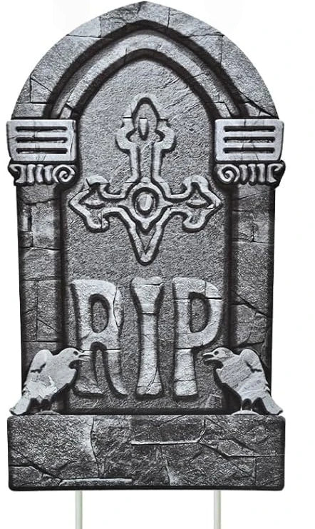 Skeleton Tombstone Yard Signs