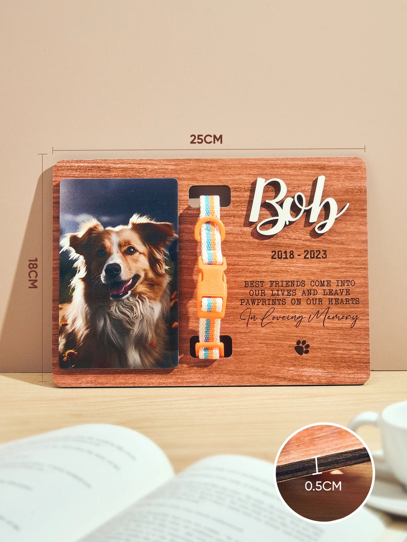 Personalized Pet Memorial Wooden Plaque
