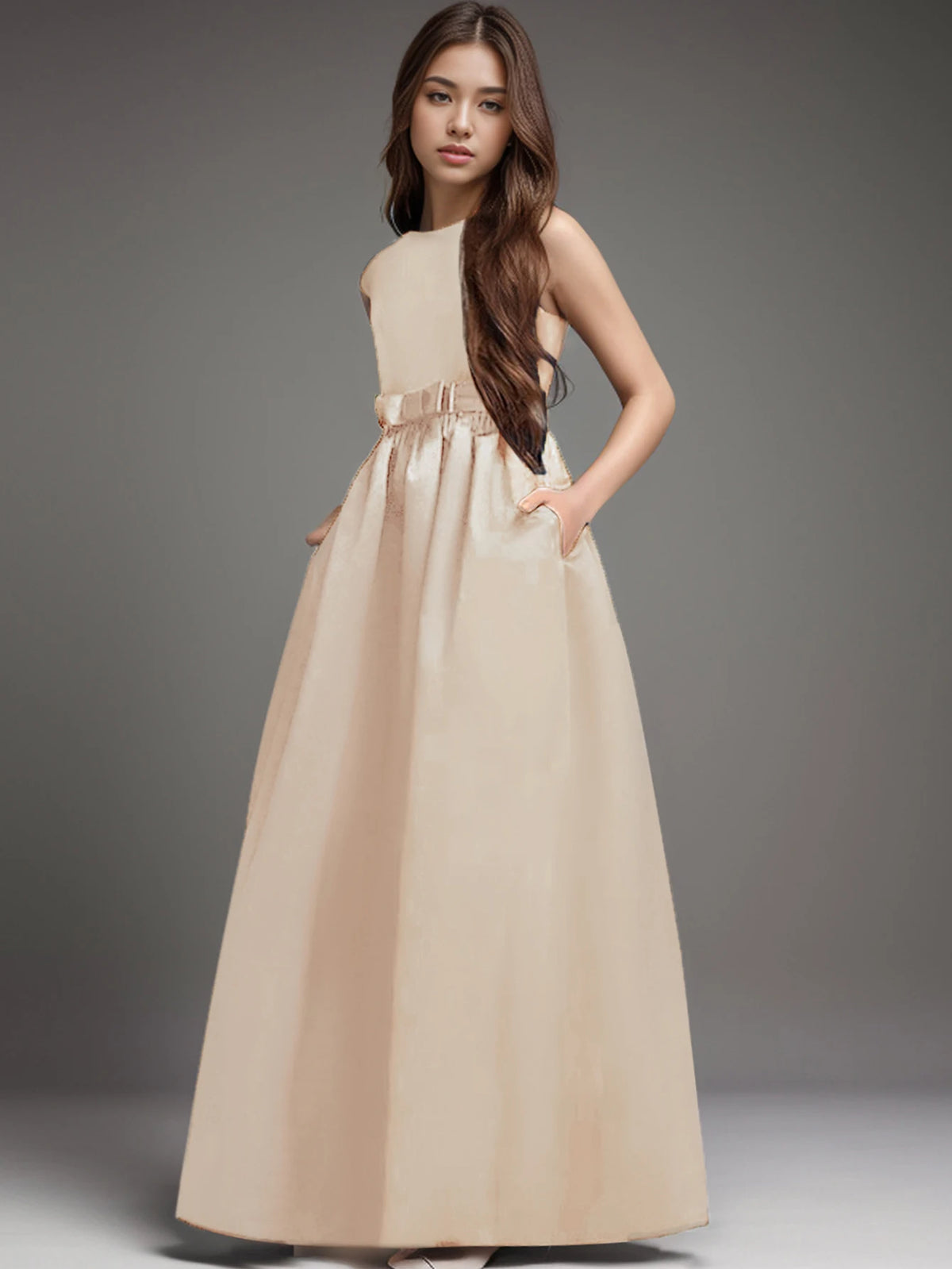 A-Line Wedding Flower Girl Dress