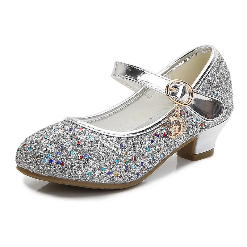 Leather Princess Heeled Shoes