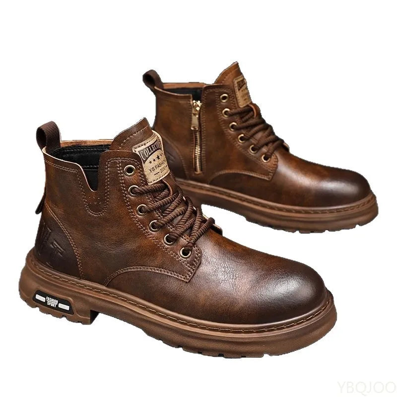 Retro High-Top Short Boots