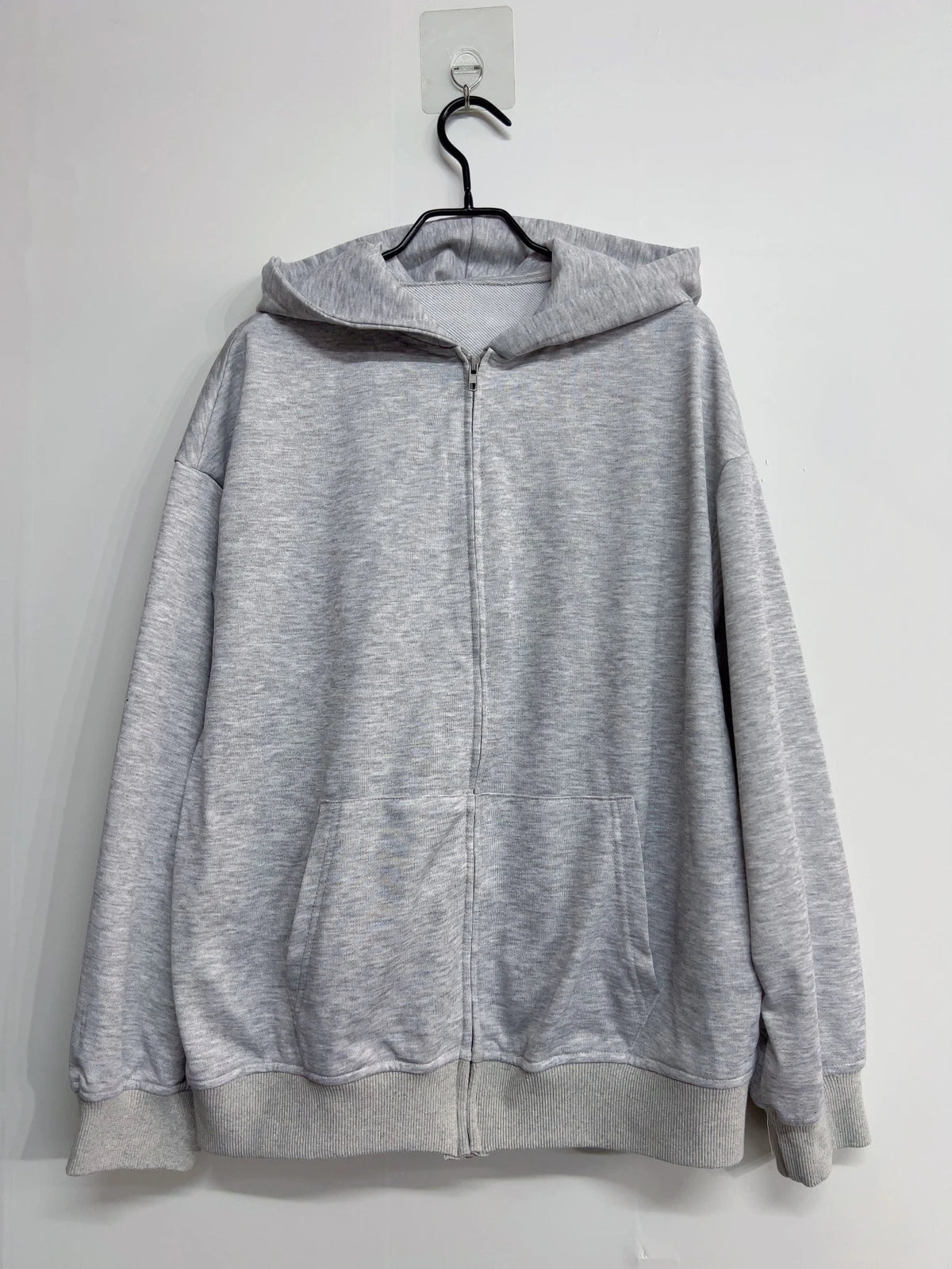 Angel Wing Embroidered Zip Hoodie