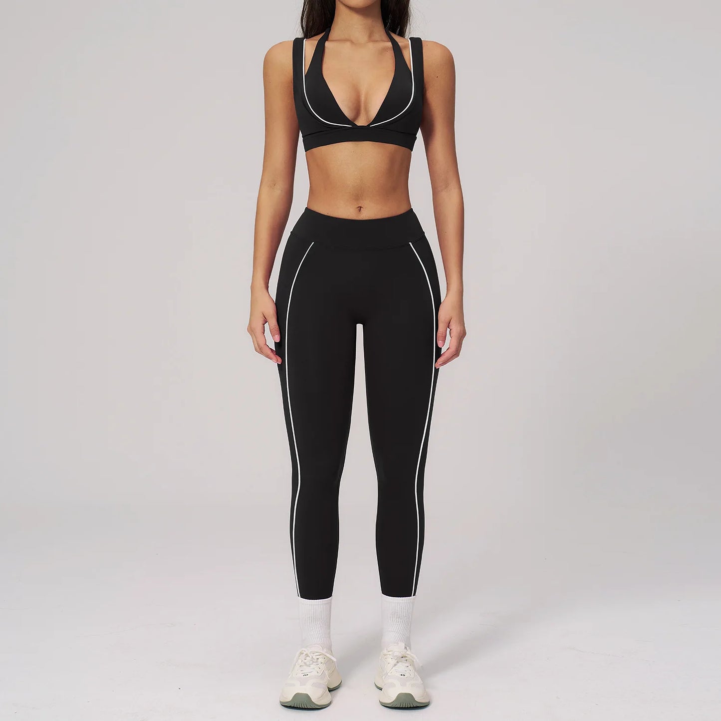 Striped Yoga Set