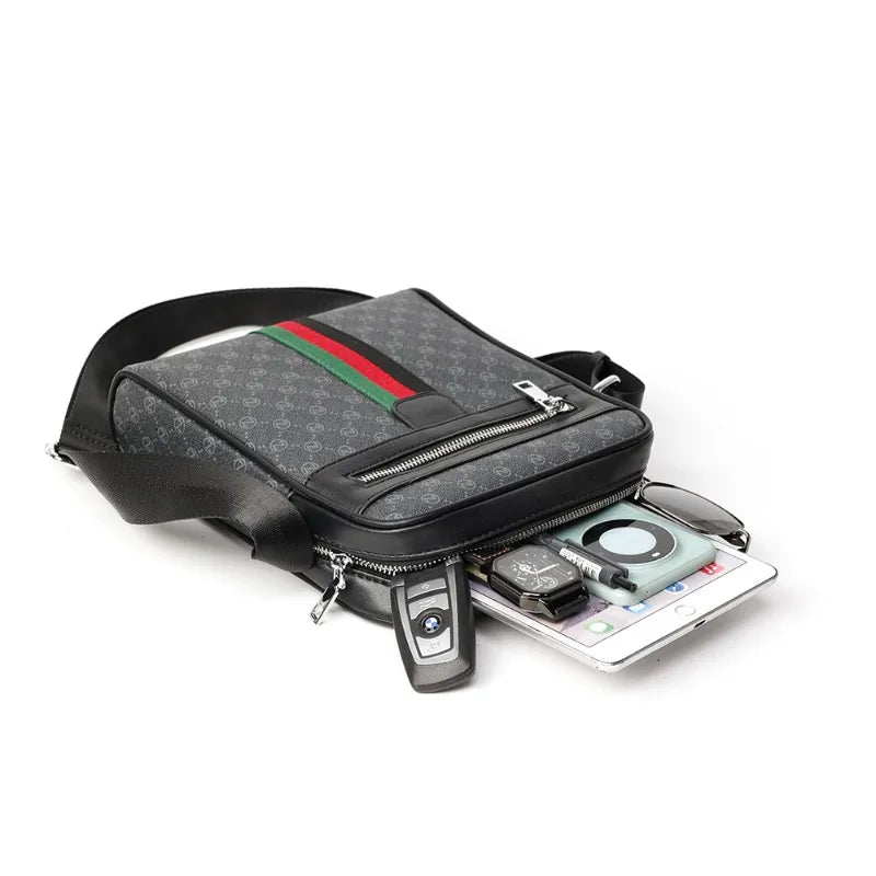 Square PU Leather Crossbody Bag