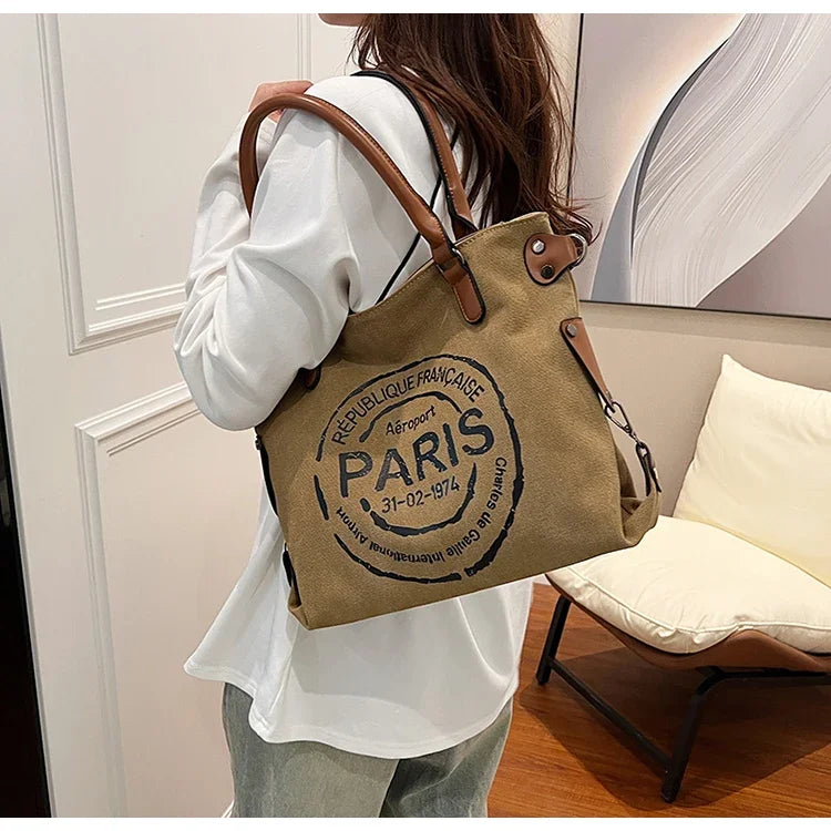 Retro Canvas Tote Bag