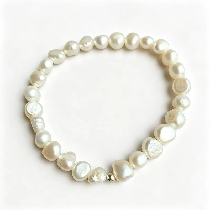 Baroque Pearl Silver Bracelet