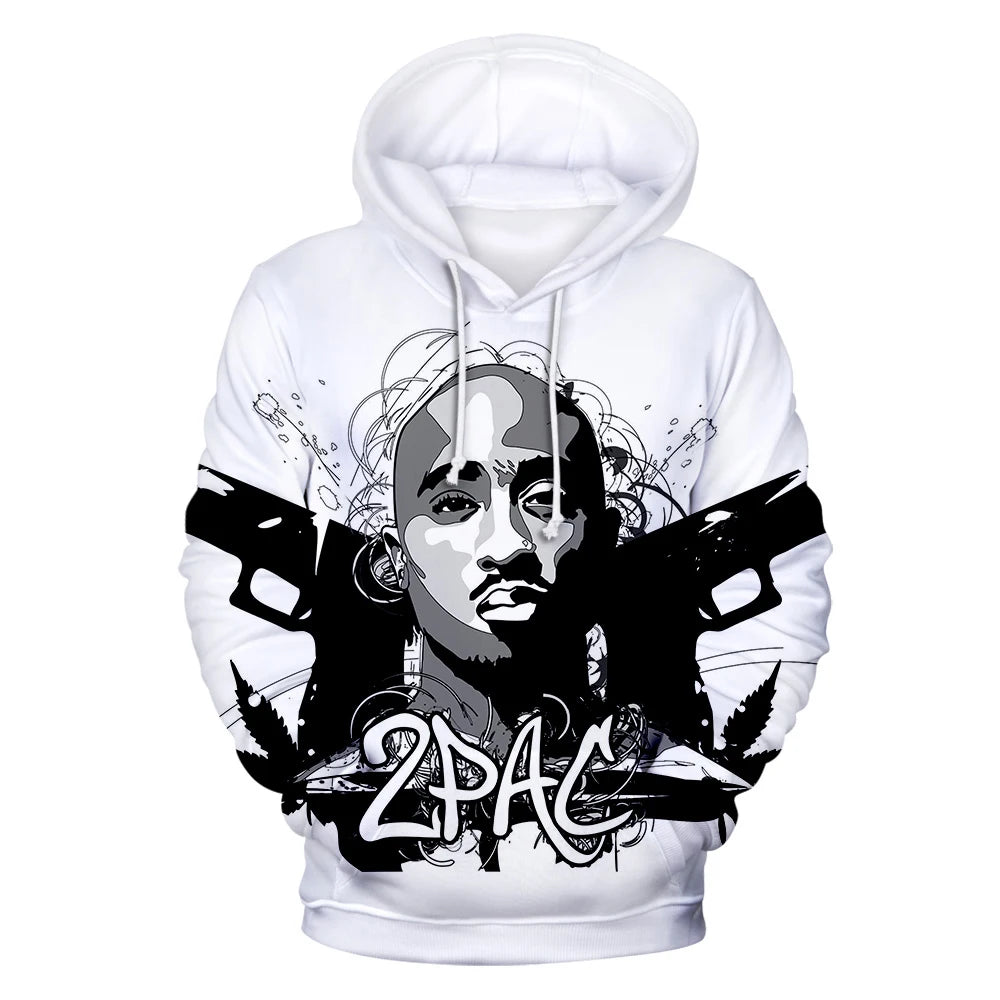 Tupac 3D Print Hoodie