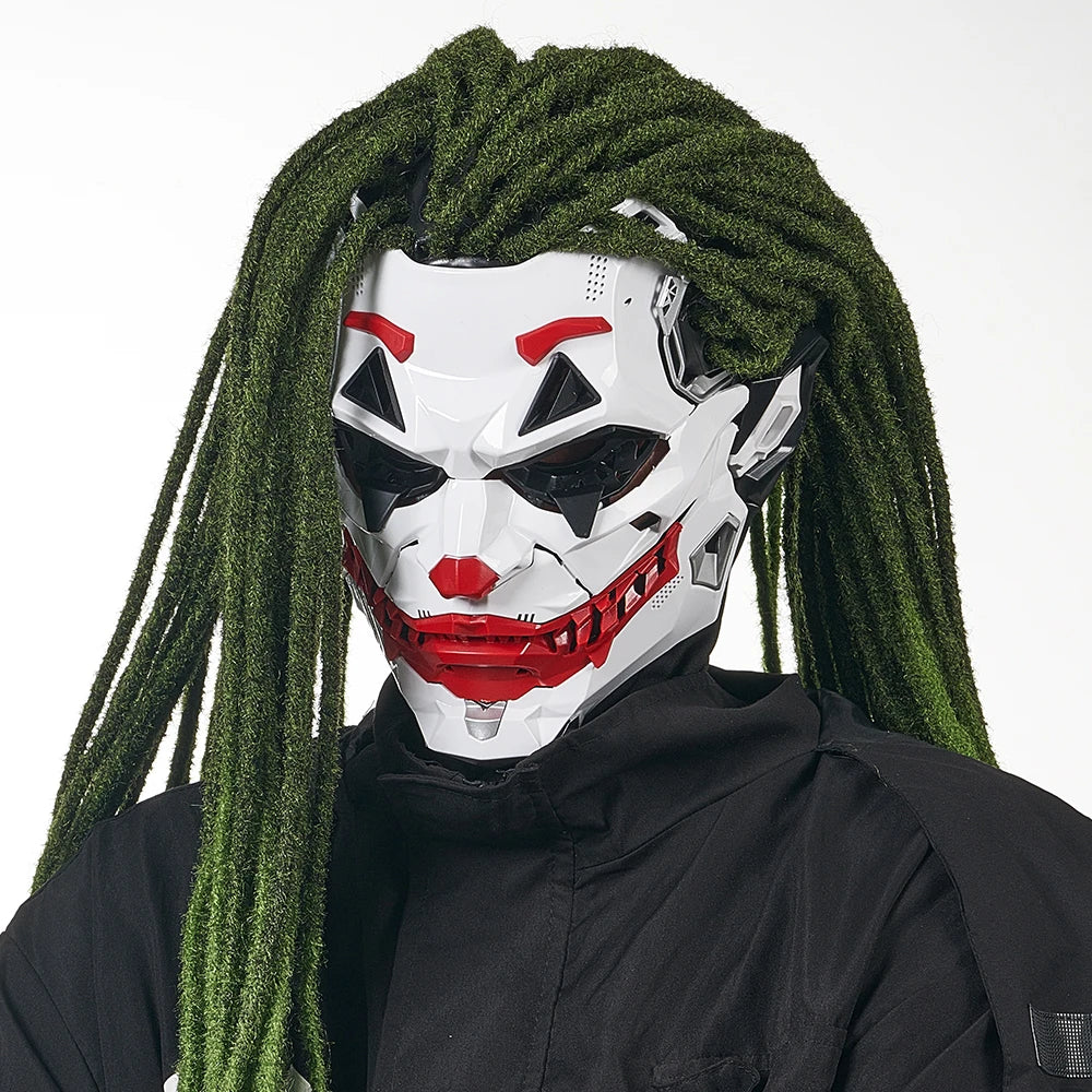 Geometric Cyberpunk Clown Mask
