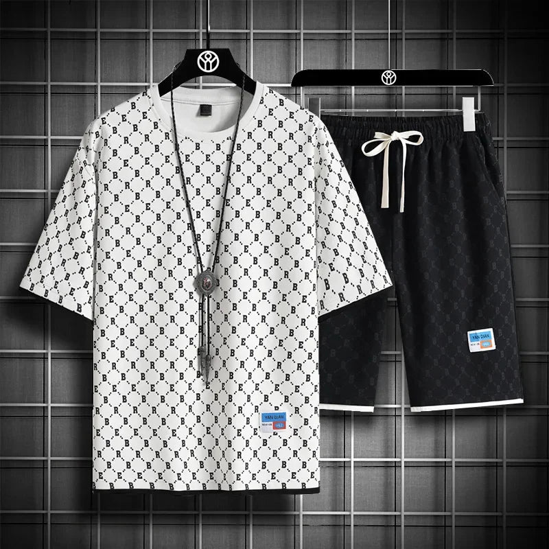Men's Checkered Sports Set