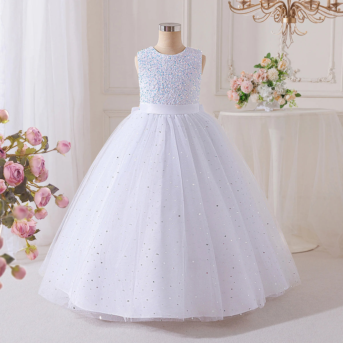 Floral Sequin Dress