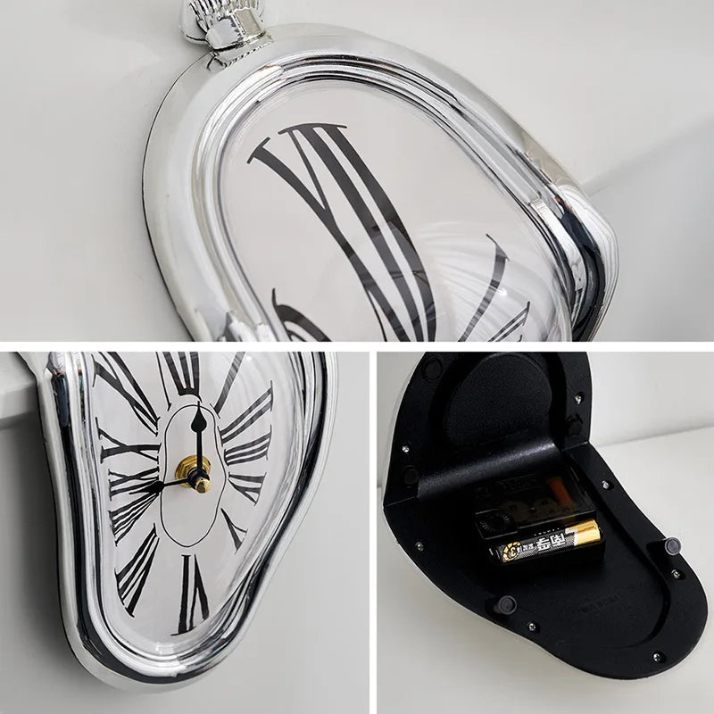 Melting Distorted Wall Clocks