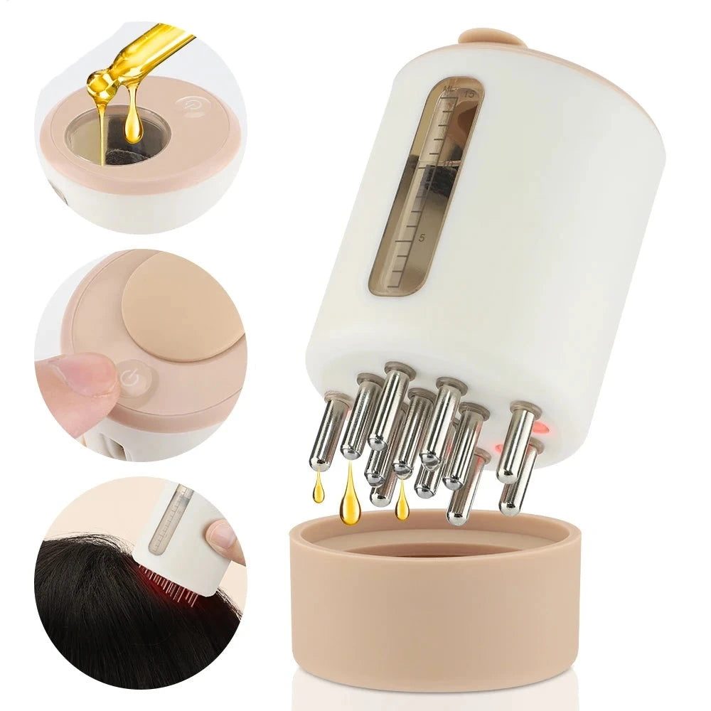 EMS Microcurrent Vibration Scalp Massage Comb