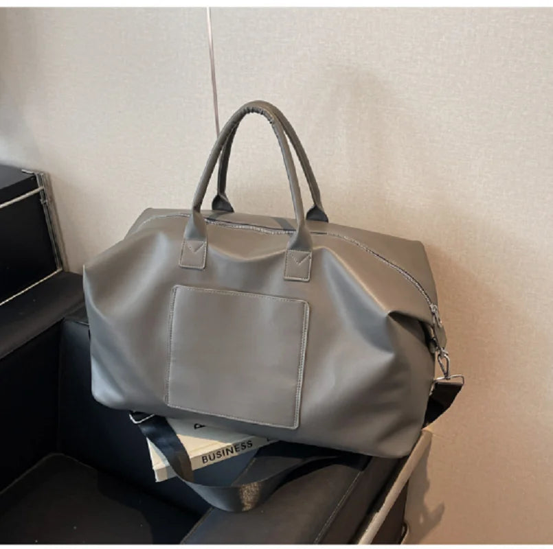 Large PU Leather Travel Tote