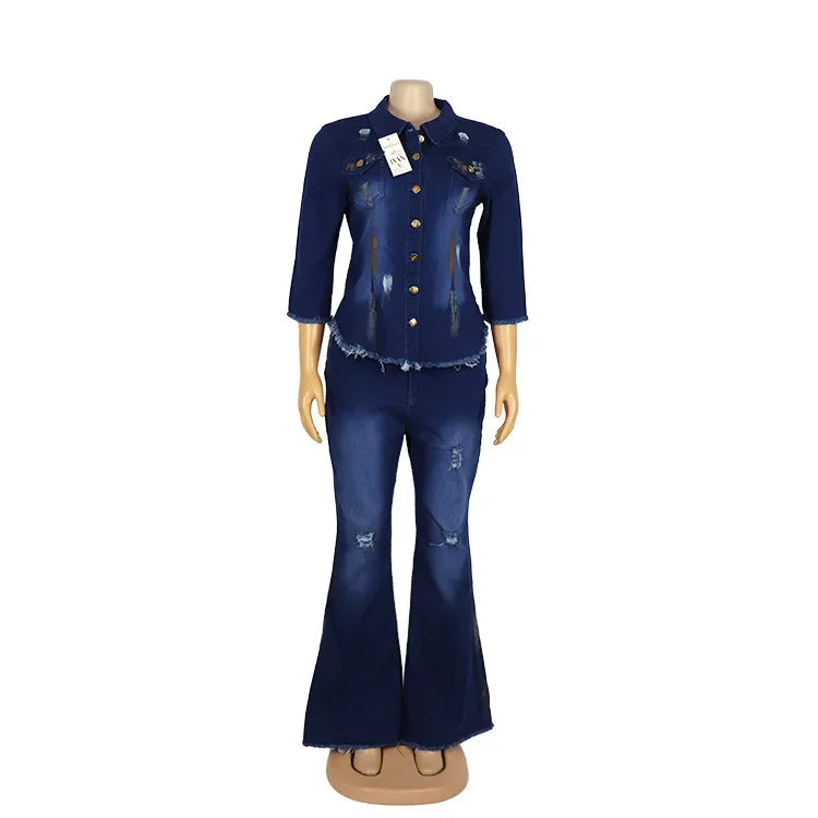 Female Jean Jacket Set