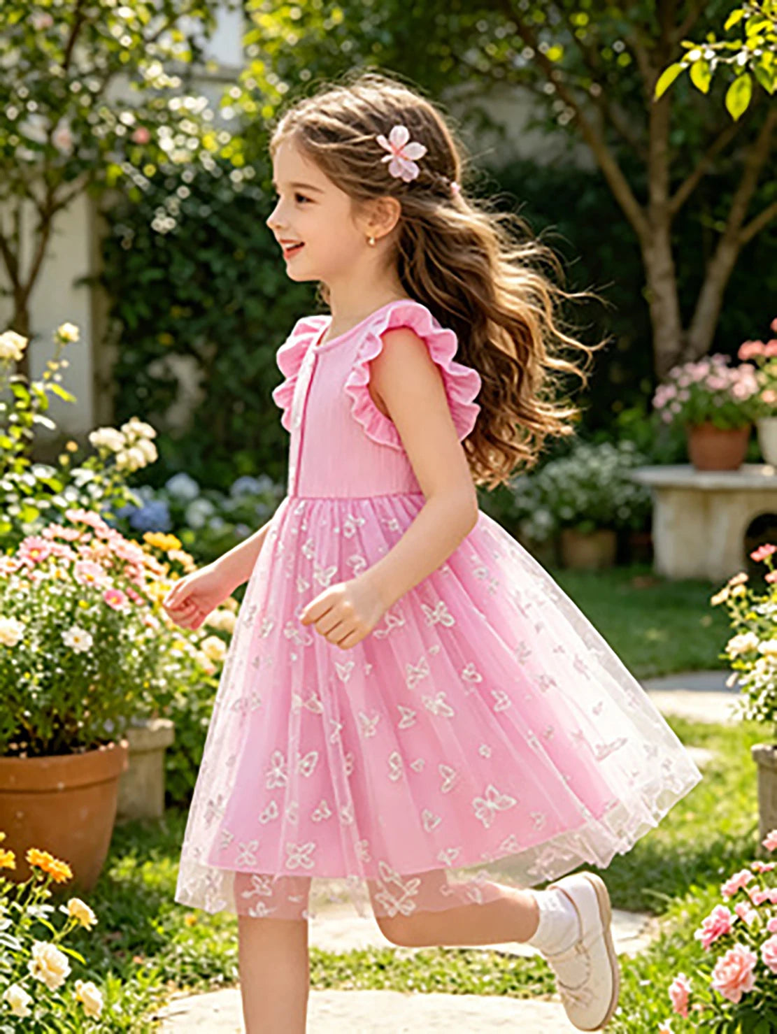 Princess Butterfly Pink Dress