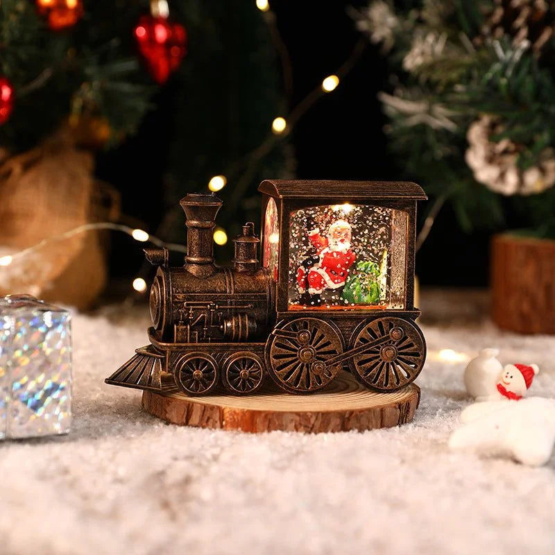 Holiday Train Crystal Ball Ornament