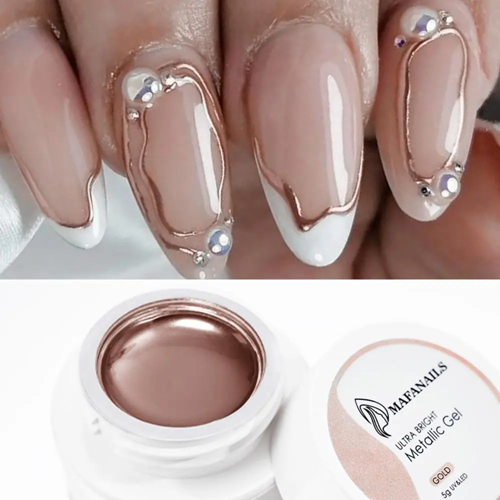 Metallic Chrome Nail Art Gel