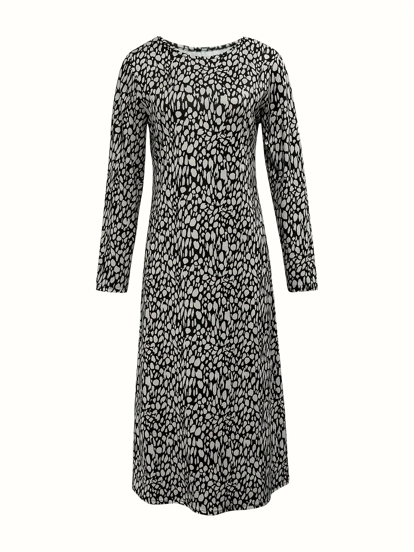 Printed Plus-Size Dress