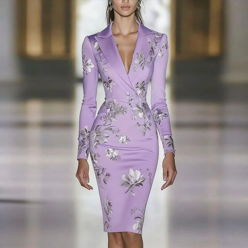 Printed Sheath Dress