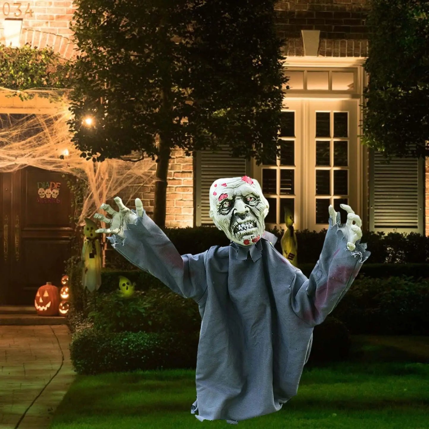 Creepy Zombie Lawn Stake
