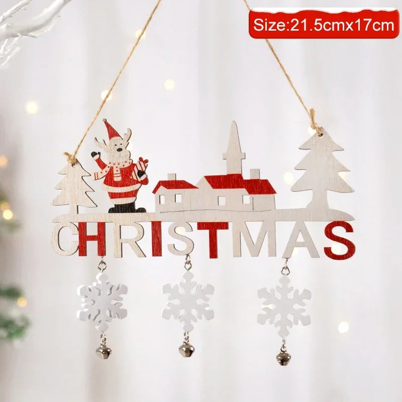 Wooden Hanging Christmas Decor