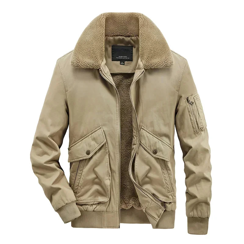 Men's Wool Collar Jacket