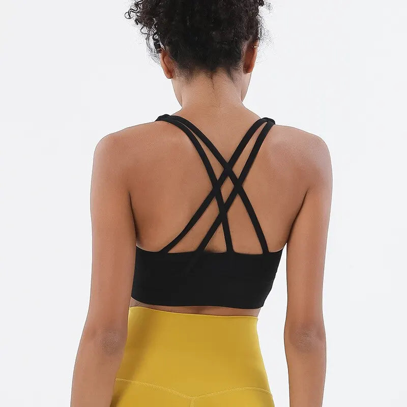 Racerback Nylon Sports Bra