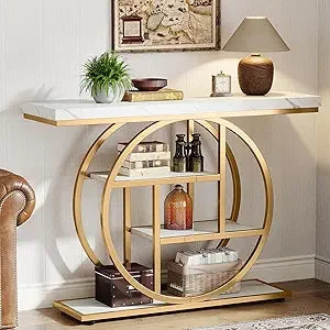 Narrow 4-Tier Storage Table