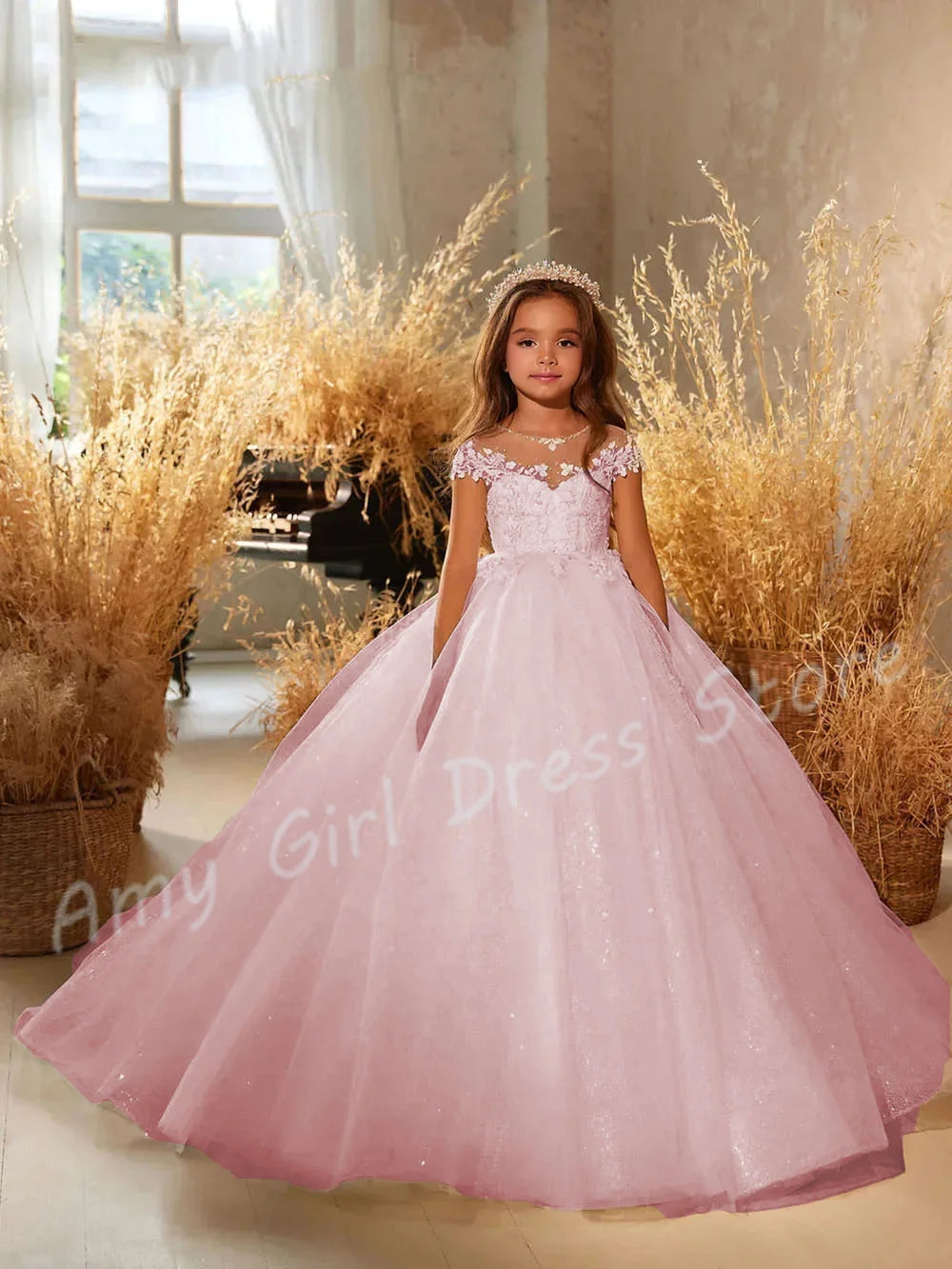 Princess Tulle Ball Gown Flower Girl Dress